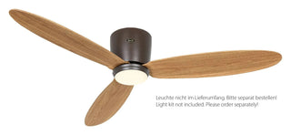 Stropni ventilator CasaFan ECO PLANO II 132 WiFi – ultra ravan i tih za niske stropove