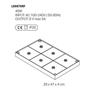 Zafferano višestruka punjač baza za Olivia i Ofelia lampe (do 6 kom)
