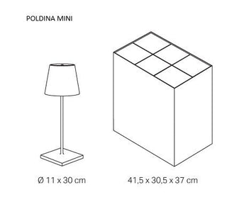 Zafferano Multipack set – 6 bežičnih prijenosnih lampi za ugostiteljstvo LED punjiva rasvjeta