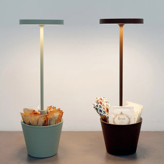 Prijenosna bežična lampa Zafferano Poldina Reverso LED Ø 11 h 35 cm