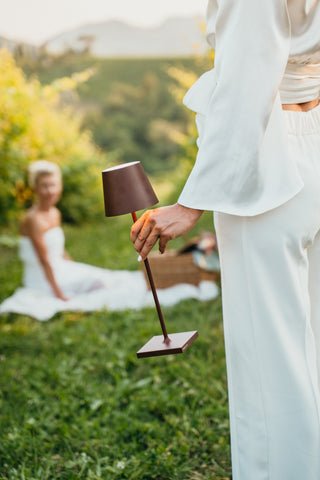 Prijenosna bežična lampa Zafferano Poldina LED fi 11 h 38 cm