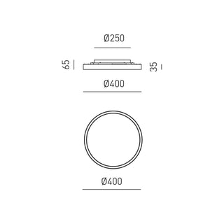 Stropna lampa Gea Luce Aela fi 40 cm