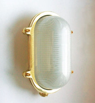 Vanjska zidna mesingana lampa Giesse 2035BA.L – Nautički stil