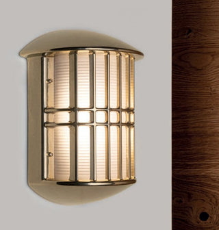 Vanjska zidna mesingana lampa Giesse 2376.LS – Nautički stil s mrežom