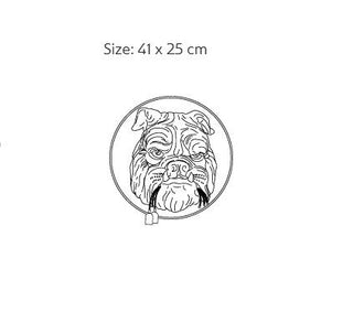 Zidna lampa buldog Karman Amsterdam keramička