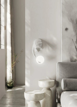 Zidna lampa mačka Karman Maoo – keramička