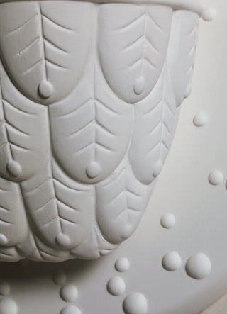 Zidna lampa Karman Ti‑Vedo – bijela keramička lampa sova