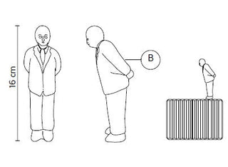 Dodatni pribor za Karman Umarell zidnu lampu – keramičke figure