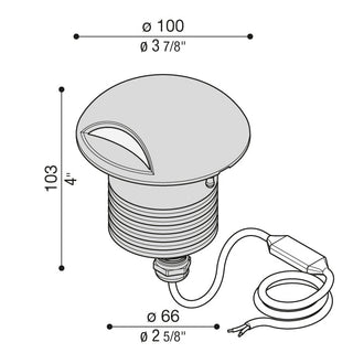 LED downlight Lombardo CNC 100 L ugradna svjetiljka za vanjsku i podnu rasvjetu