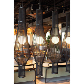 Luster Ole MORGANA podesiva viseća lampa od reciklirane užadi 20 cm