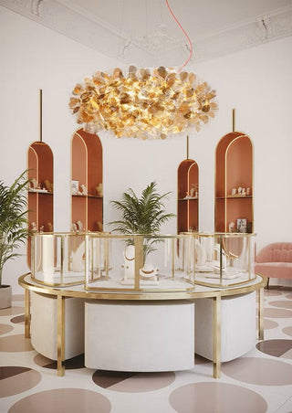 Luster Slamp Clizia Mama Non Mama 130 zlatni dizajnerski luster iz Italije