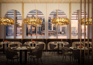 Luster Slamp Clizia Mama Non Mama 130 zlatni dizajnerski luster iz Italije