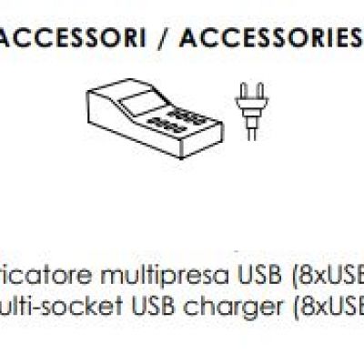 Multi USB punjač za bežičnu LED svjetiljku 8 X USB