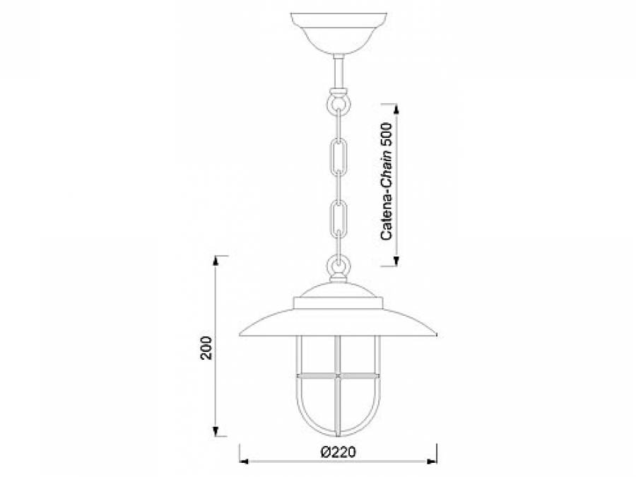 Ovjesna svjetiljka Laura Suardi 2060B.L E27 - polirani mesing Cijena