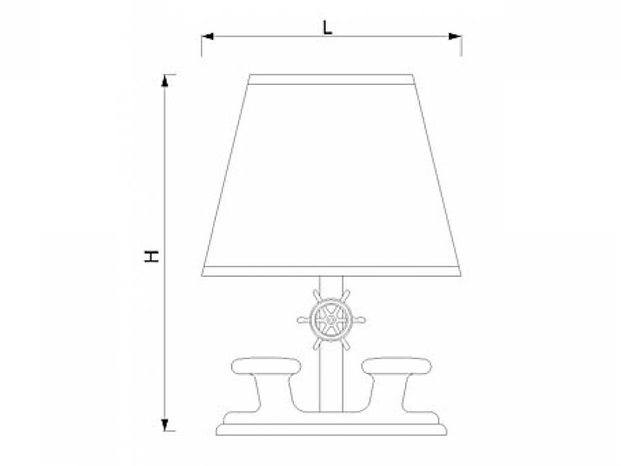 Stolna svjetiljka Laura Suardi 2210.L E27 - polirani mesing Cijena