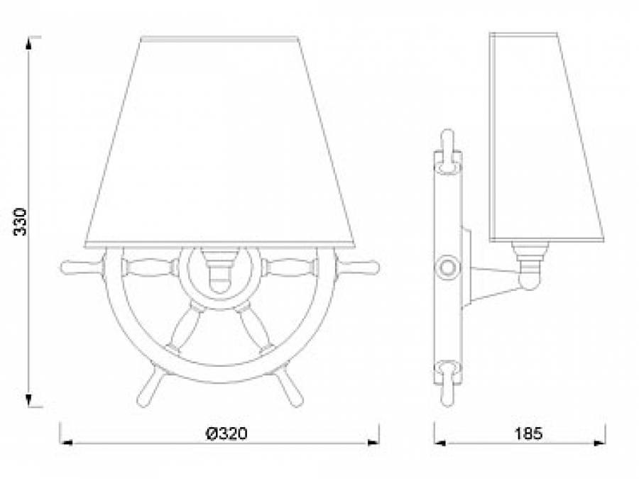 Zidna svjetiljka Giesse light 2215.LP E27 -  polirani mesing Cijena