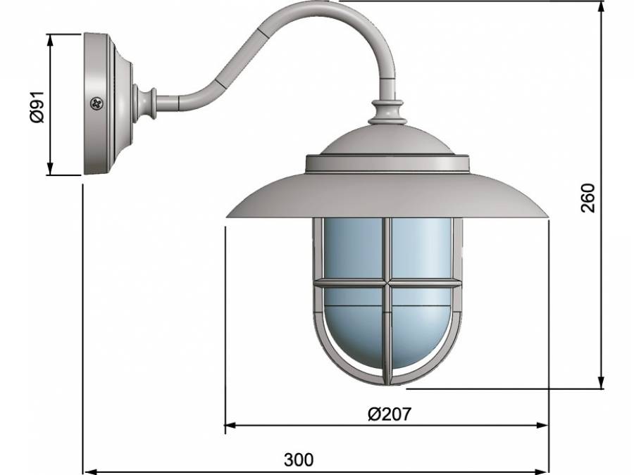 Zidna svjetiljka Laura Suardi 2323.L E27 -  polirani mesing Cijena