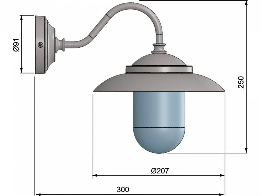 Zidna svjetiljka Laura Suardi 2324.L E27 - polirani mesing Cijena