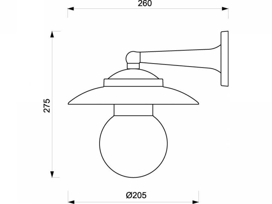 Zidna svjetiljka Laura Suardi 2071.L E27 - polirani mesing Cijena