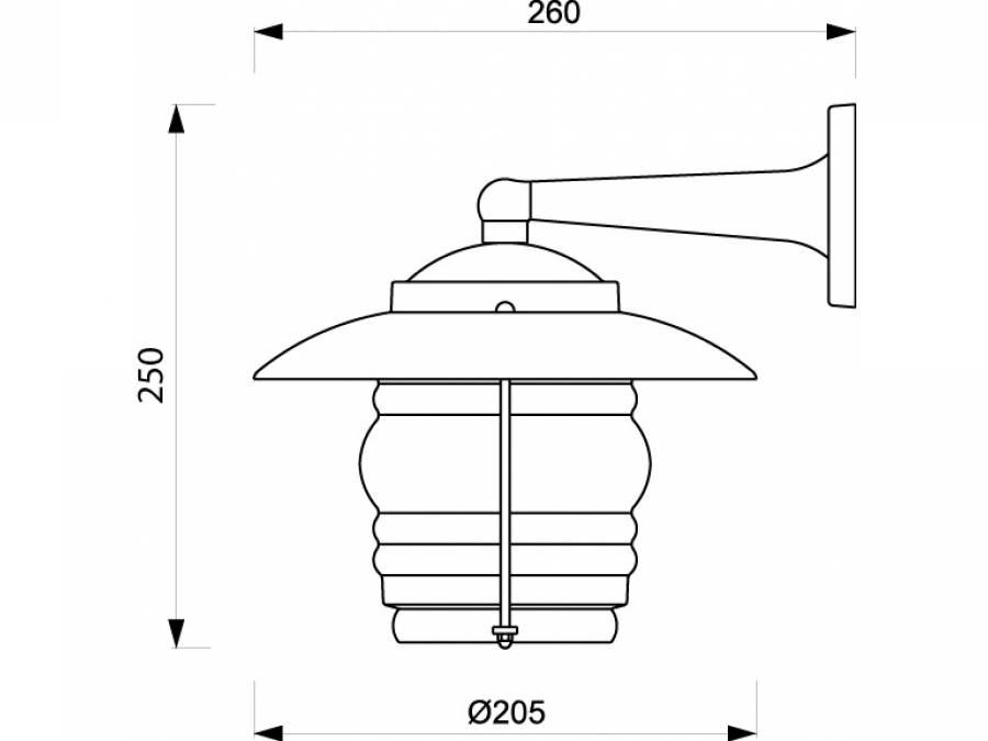 Zidna svjetiljka Laura Suardi 2077.L E27 - polirani mesing Cijena