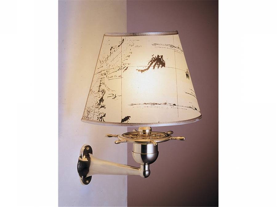 Zidna svjetiljka Laura Suardi 2217.LP E27 -  polirani mesing Cijena