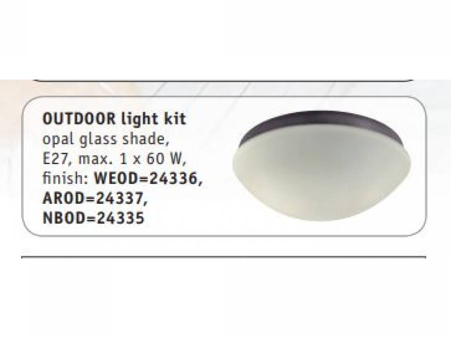 Dodatni pribor - rasvjeta za stropni ventilator Casa Fan Hunter Outdoor E27, max. 60 W IP44 Cijena