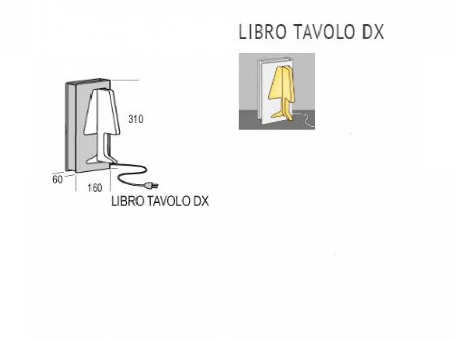 Stolna lampa Kreadesign Libro Tavolo DX LED Cijena