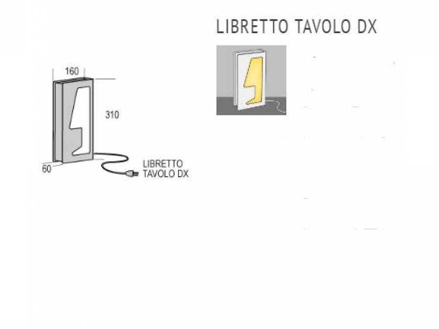 Stolna lampa Kreadesign Libretto DX LED Cijena