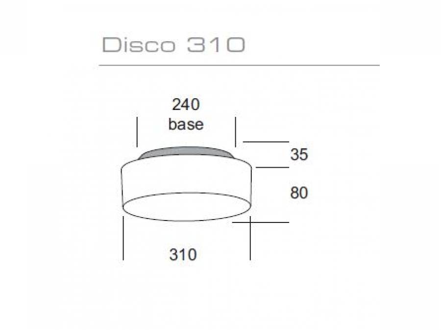 Vanjska stropna ili zidna lampa Kreadesign Disco 310 IP65  231 Cijena