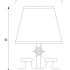 Stolna svjetiljka Laura Suardi 2210.L E27 - polirani mesing