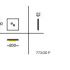 Stropna lampa Cattaneo Plateau LED 2x4,5W